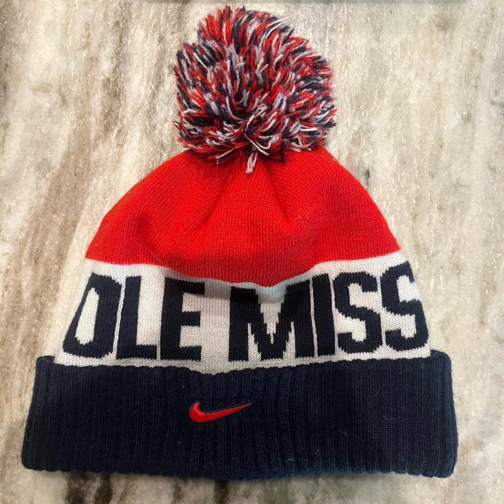 Nike Ole Miss Beanie - Red and Blue